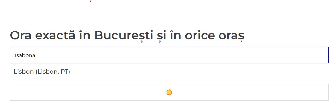 Ora exactă în București și în orice oraș